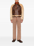 KHOKI leather jacket with belt