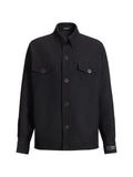 Balmain wool twill overshirt