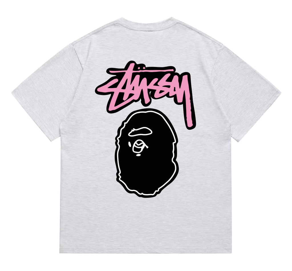 BAPE Dark-Face Graffiti Graphic T-Shirt