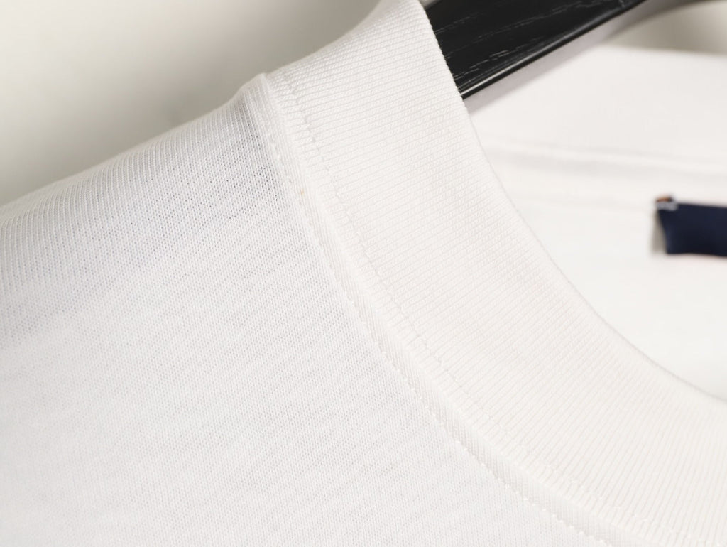 Louis Vuitton Graffiti-Style Chest-Lettering Short-Sleeve T-Shirt - Cream